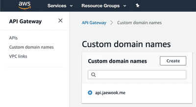 AWS API Gateway에 커스텀 도메인 연결하기